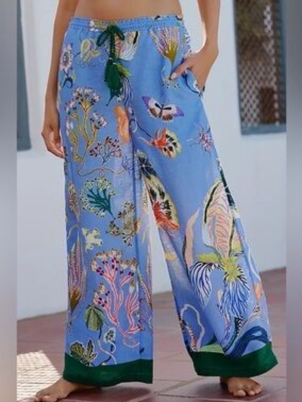 Celandine x Sarah Gordon Linen Blend Wide-Leg Pants